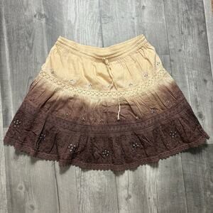 Vintage Y2K Embroidered Ombré Women’s Skirt